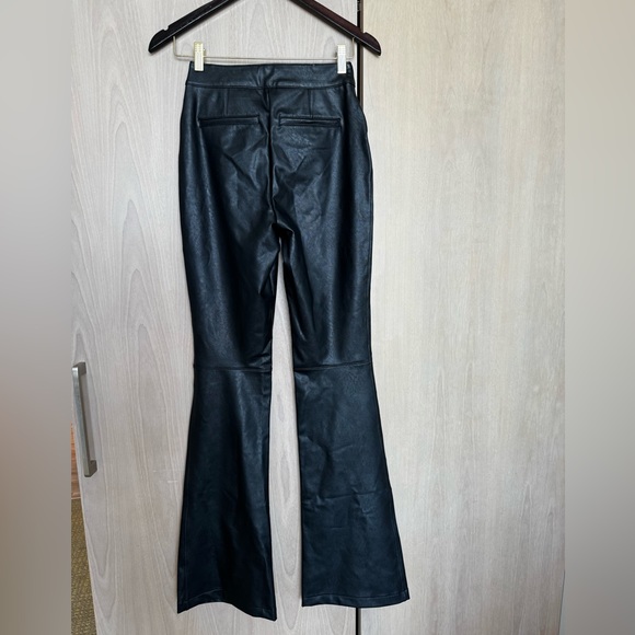 NWT SPANX Faux Leather Small Pocket Flared Trousers Pants stretch-leather flared - Picture 5 of 8